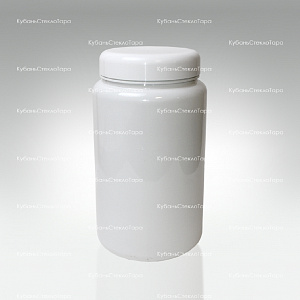 Банка 2 л (100) пластик белая с крышкой (Б-Б-2000) оптом и по оптовым ценам в Самаре
