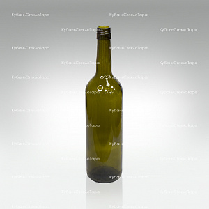 Бутылка 0,750 Бордо оливковая ВИНТ(30) стекло оптом и по оптовым ценам в Самаре