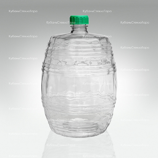 Бутыль 10,0 л Бочонок (прозрачный) стеклянный оптом и по оптовым ценам в Самаре