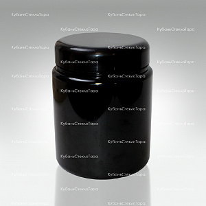 Банка 1 л (100) пластик черная с крышкой (Б-Ч-1000) оптом и по оптовым ценам в Самаре