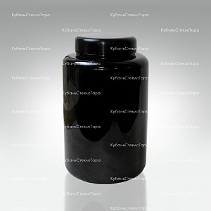 Банка 3 л (100) пластик черная с крышкой (Б-Ч-3000) оптом и по оптовым ценам в Самаре