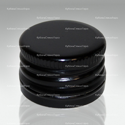 Колпачок алюминиевый с резьбой (25*17) черный в Самаре оптом и по оптовым ценам