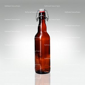 Бутылка «Бугельная» 0,500 л. (Коричневая) стеклянная с пробкой оптом и по оптовым ценам в Самаре
