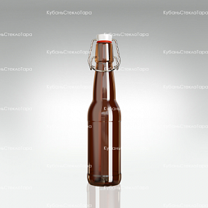 Бутылка «Бугельная» 0,330 л. (Коричневая) стеклянная с пробкой оптом и по оптовым ценам в Самаре
