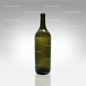 Бутылка 1,0  Бордо оливковая стекло оптом и по оптовым ценам в Самаре