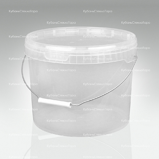 Ведро 11,0 л прозрачное пластик с метал.ручкой оптом и по оптовым ценам в Самаре