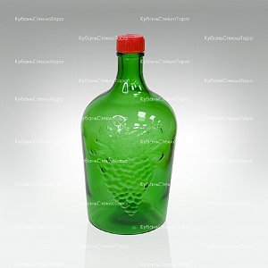 Винная бутылка 3 л (38) зеленая стекло оптом и по оптовым ценам в Самаре