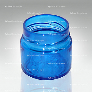 Стеклобанка 0,100 ТВИСТ (58) Deep Ровная (синяя) банка стеклянная оптом и по оптовым ценам в Самаре