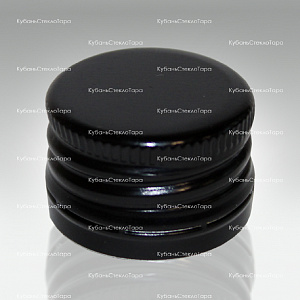 Колпачок алюминиевый с резьбой (28*18) черный в Самаре оптом и по оптовым ценам