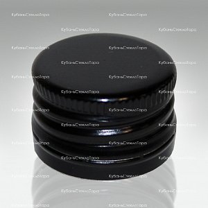 Колпачок алюминиевый с резьбой (28*18) черный в Самаре оптом и по оптовым ценам