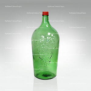 Бутыль 7,0 л "Симон" (38) стеклянный с крышкой зеленый оптом и по оптовым ценам в Самаре