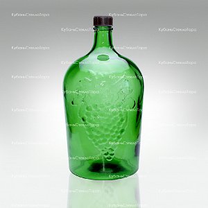 Винная бутылка 5 л (38) зеленая стекло оптом и по оптовым ценам в Самаре