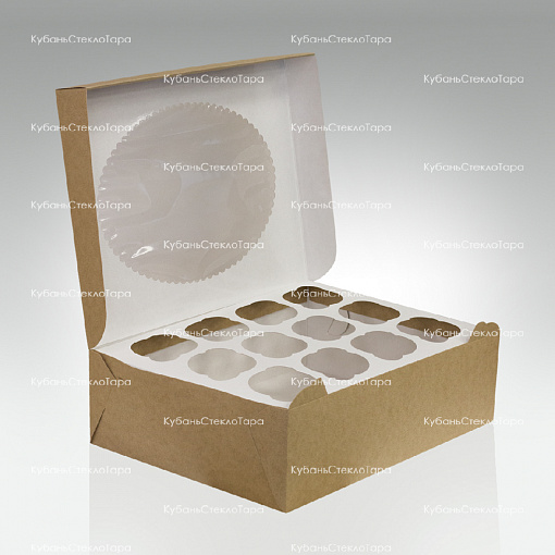 Упаковка для маффинов 330х250х100 мм (для 12 шт) оптом и по оптовым ценам в Самаре