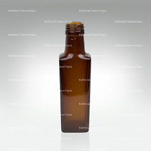 Бутылка 0,100  Гранит ВИНТ (28) Коричневая стекло оптом и по оптовым ценам в Самаре